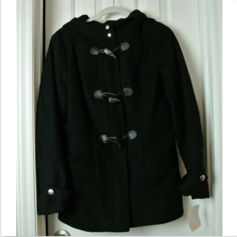 Neiman Marcus Wool/Cashmere Hooded Jacket NEW